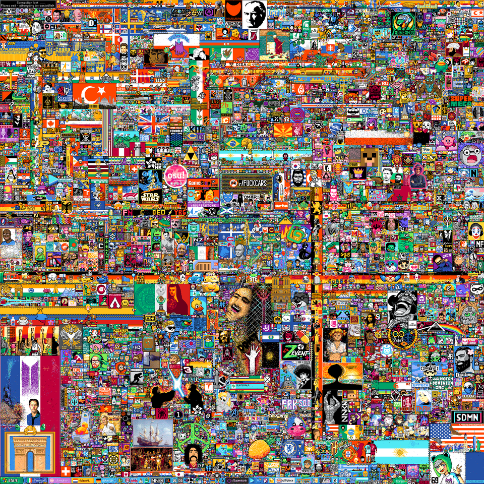 Reddit r/place Visulization